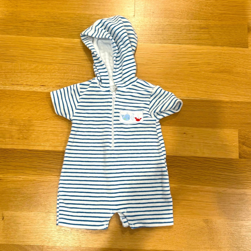 Kissy Kissy Hooded Baby Swim Coverup